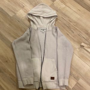 Women’s Billabong White Zip Up Hoodie